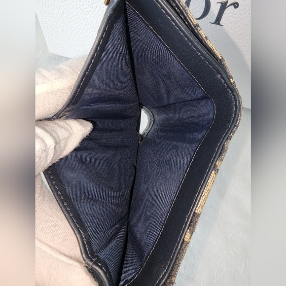 Auth Dior Oblique Trotter Saddle Lotus Wallet - Picture 8 of 14